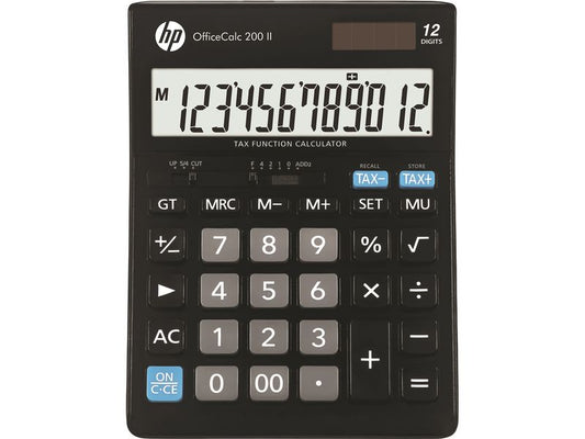 Hewlett-Packard | Office Taschenrechner 200 | 12-stelliges angewinkeltes LCS-Display