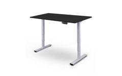 Contini | Tisch höhenverstellbar schwarz | Tischplatte 1.8x 0.8 m, Gestell weiss