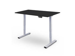 Contini | Tisch höhenverstellbar schwarz | Tischplatte 1.8x 0.8 m, Gestell weiss