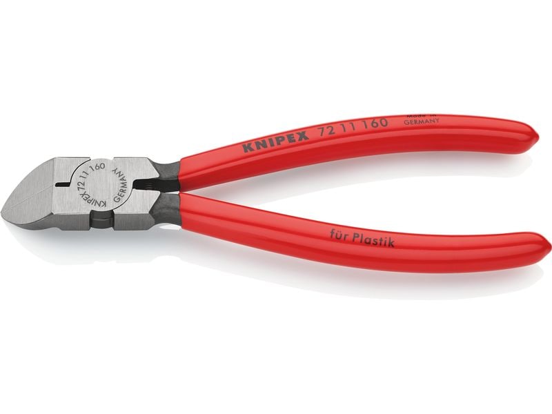 Knipex | Seitenschneider für Kunststoff | 45° abgewinkelt poliert 160 mm