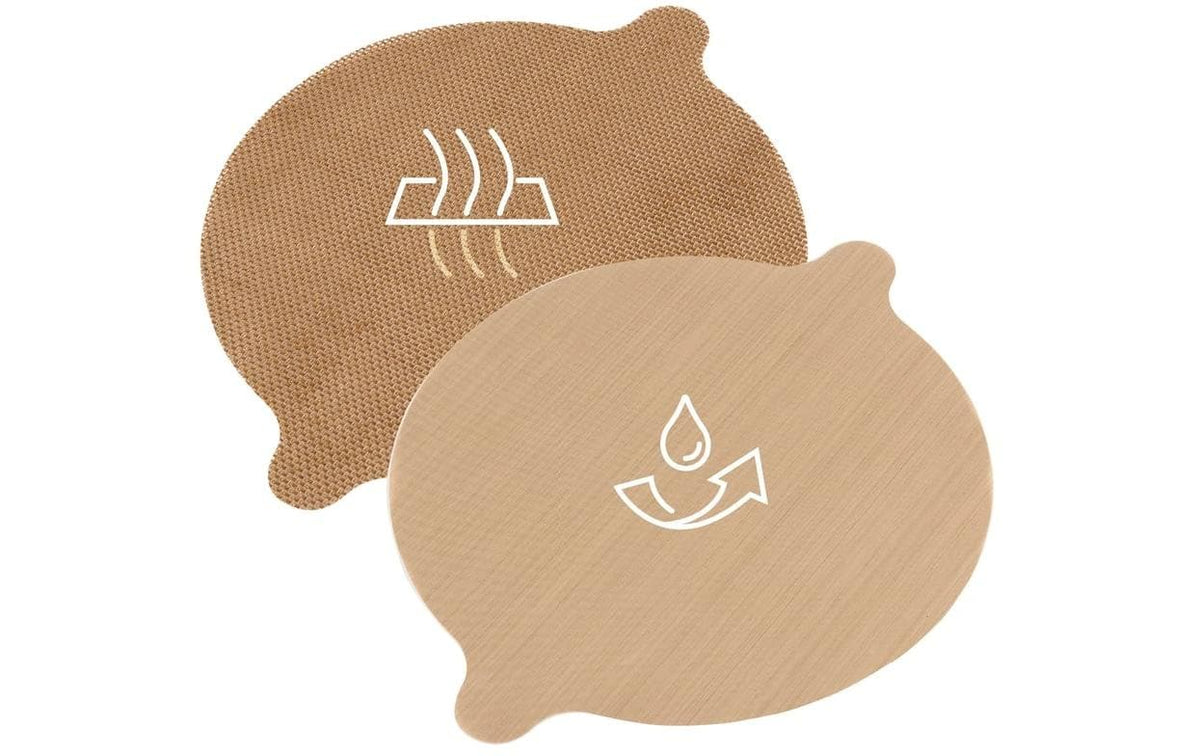 GOURMETmaxx Dauerbackfolie braun rund 2 Stk