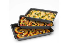 EASYmaxx | GOURMETmaxx Auflaufform Set S/M/L 3 Teilig | Glas Tupperware Set für Backofen