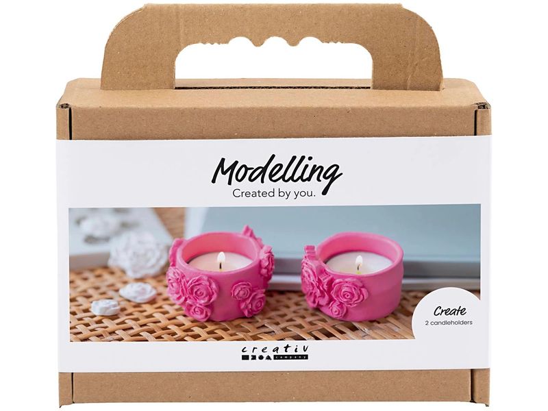 Creativ Company | Bastelset Modellieren | Teelicht