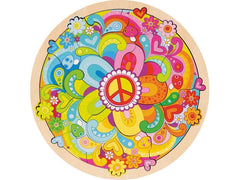 Goki | Einlegepuzzle Mandala Flowers