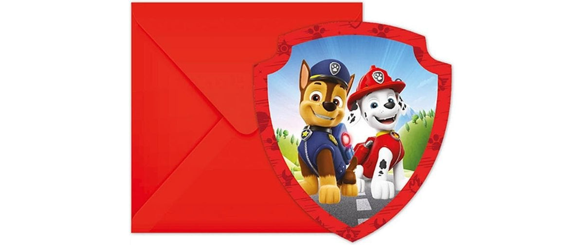 Fiesta Einladungen Paw Patrol