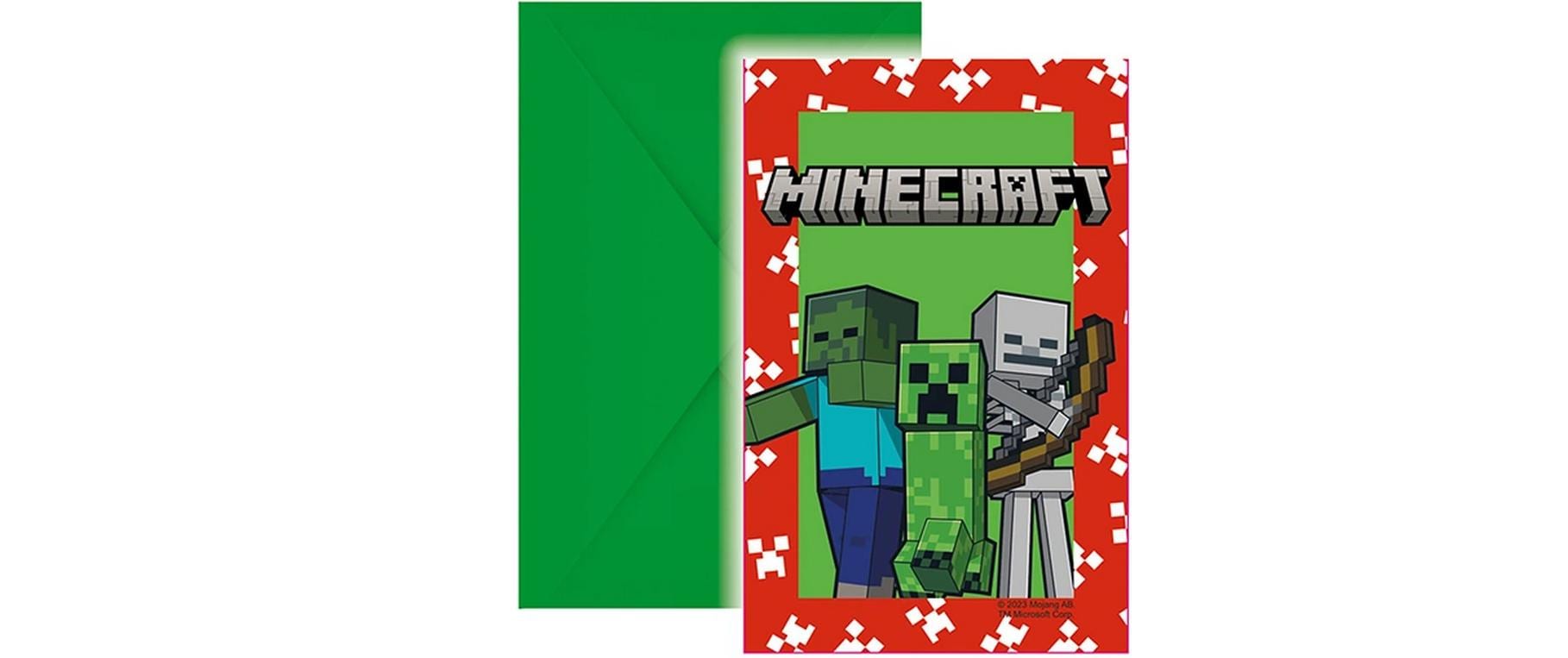 Fiesta Einladungen Minecraft