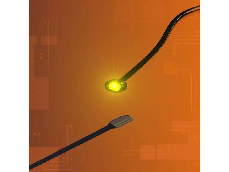 Light My Bricks | LMB 2.0 Astro LED Gelb | 30 cm Flachkabel (4er Pack)