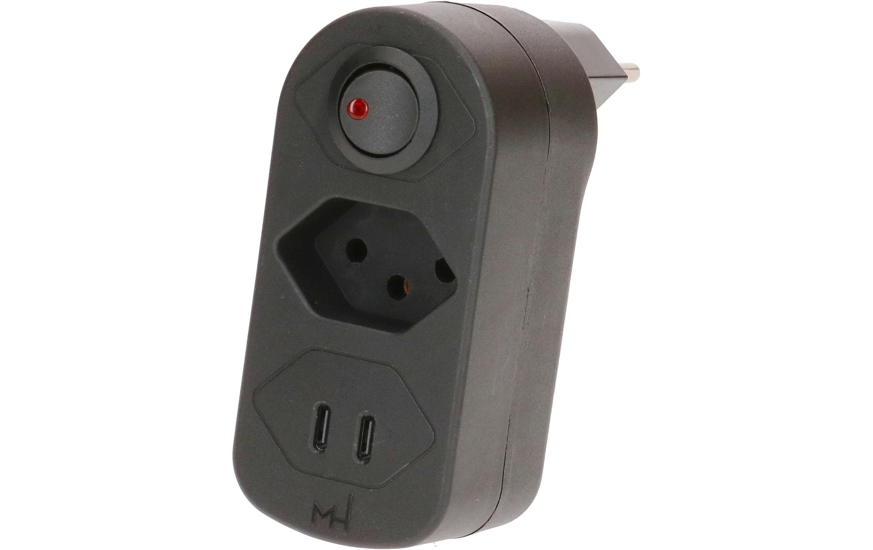 Abzweigstecker ADAPT 1x Typ 13 USB-C/C