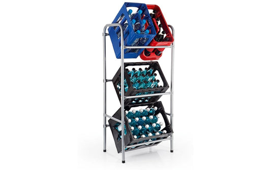 EASYmaxx | Getränkekisten Regal | Metall 110x50x33cm
