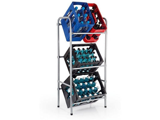 EASYmaxx | Getränkekisten Regal | Metall 110x50x33cm
