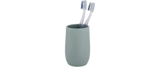Wenko | Zahnputzbecher Fablo | Keramik, Blau