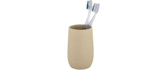 Wenko | Zahnputzbecher Fablo | Keramik, Beige