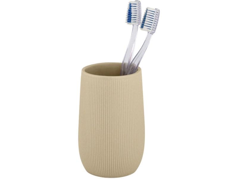 Wenko | Zahnputzbecher Fablo | Keramik, Beige