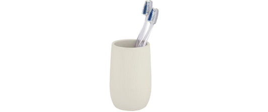 Wenko | Zahnputzbecher Fablo | Keramik, Creme