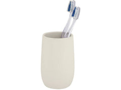 Wenko | Zahnputzbecher Fablo | Keramik, Creme