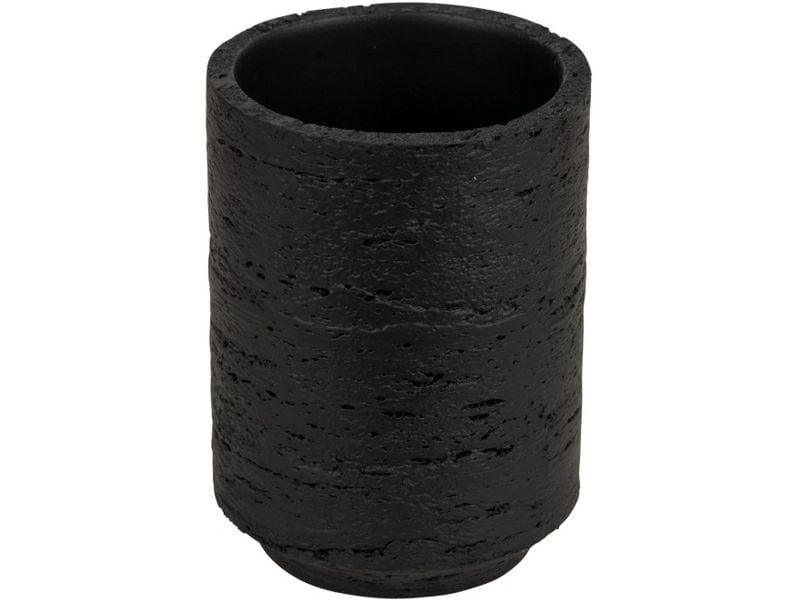 Wenko | Zahnputzbecher Denia | Polyresin, Anthrazit