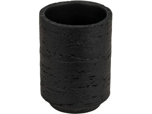 Wenko | Zahnputzbecher Denia | Polyresin, Anthrazit