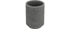 Wenko | Zahnputzbecher Denia | Polyresin, Grau