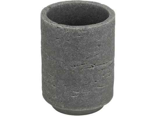 Wenko | Zahnputzbecher Denia | Polyresin, Grau