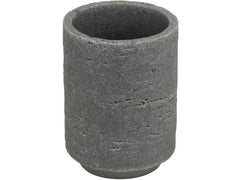 Wenko | Zahnputzbecher Denia | Polyresin, Grau