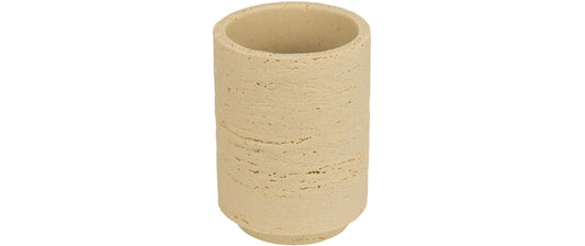 Wenko | Zahnputzbecher Denia | Polyresin, Beige