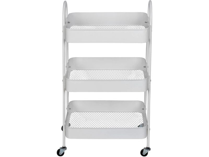 Wenko | Haushalts-Badwagen Torriana | Grösse: 46 x 31 x 79 cm, Weiss