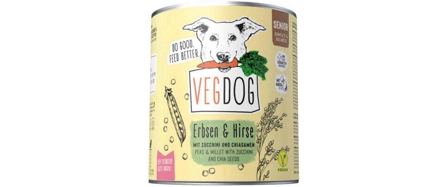 Vegdog Senior Erbsen + Hirse