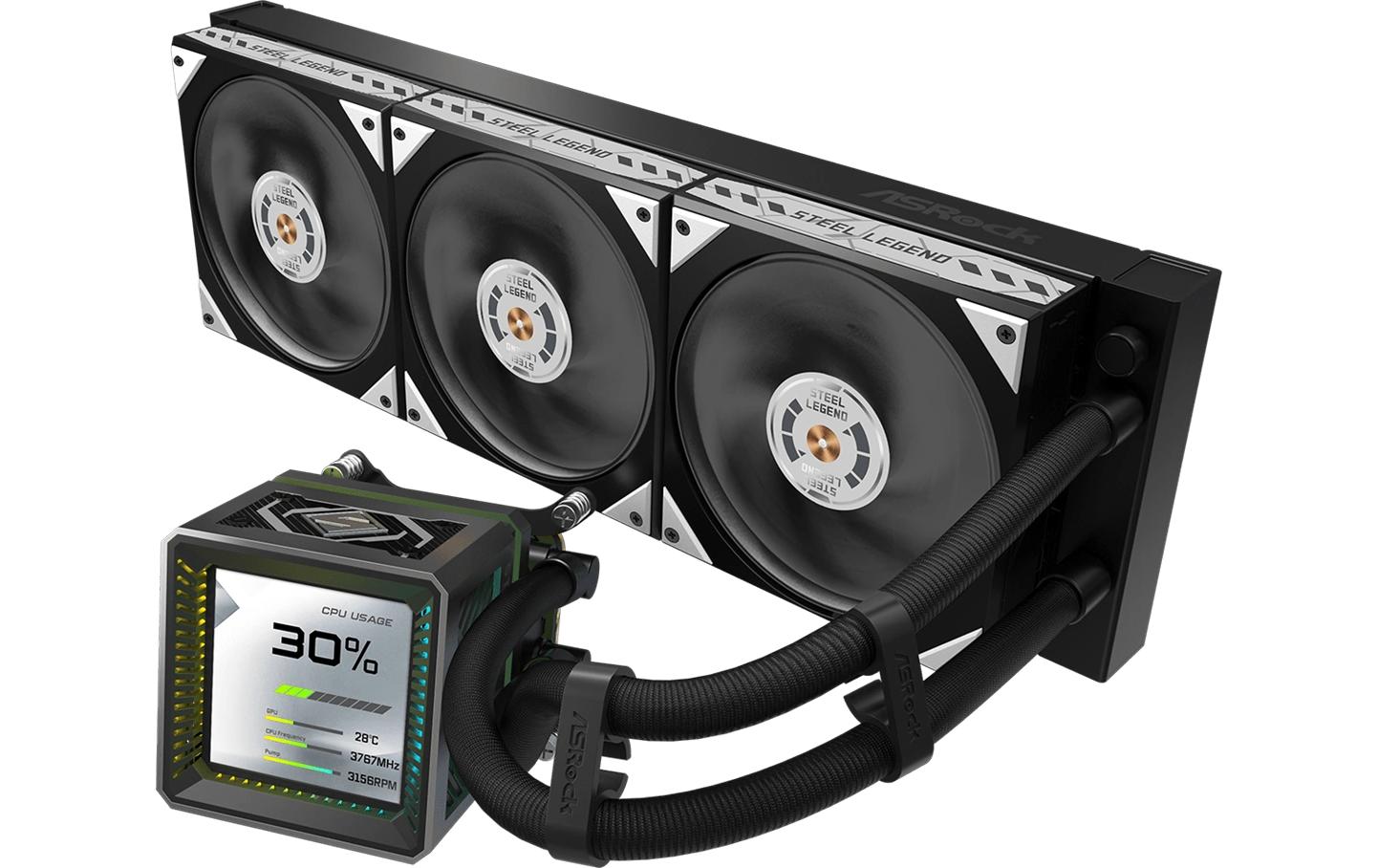ASRock Steel Legend Dark 360 LCD