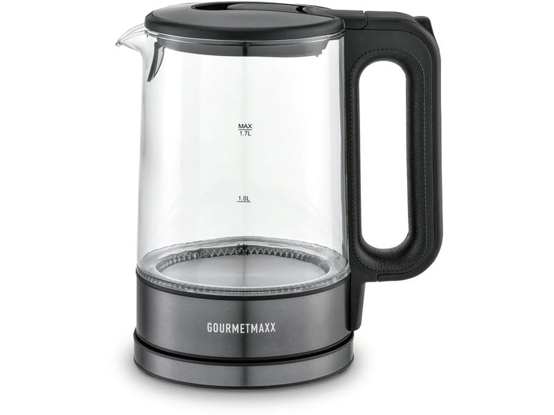 GOURMETmaxx | Glas-Wasserkocher LED 2200W | 1.7 Liter
