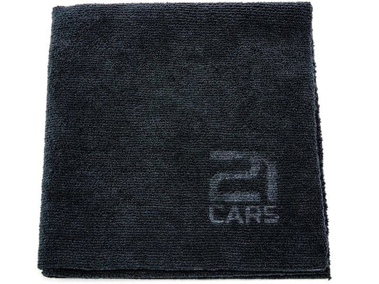 21CARS | 3er Set Edgeless Towel | 40x40cm , 350 GSM , Schwarz