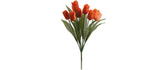 Dekomat Tulpenstrauss 9-fach orange