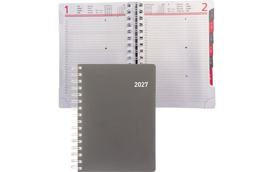Biella | Geschäftsag. 2027 Registra Plus W | 14.5 x 20.5 cm, 420 Seiten, 1 Tag pro S.
