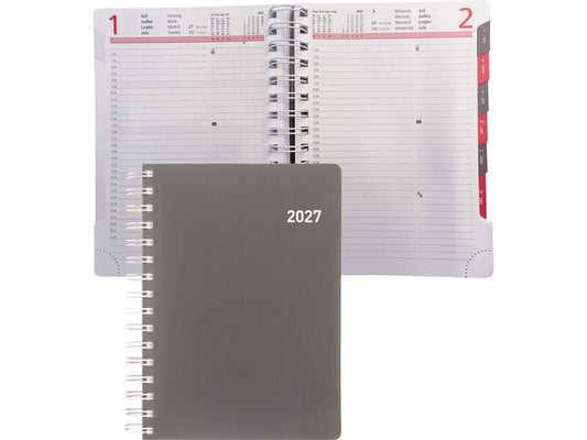 Biella | Geschäftsag. 2027 Registra Plus W | 14.5 x 20.5 cm, 420 Seiten, 1 Tag pro S.