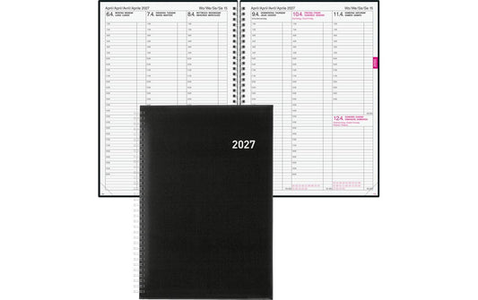 Biella | Geschäftsagenda 2027 Quarta | 21 x 29.7 cm, 144 Seiten, 1 Wo auf 2 S.