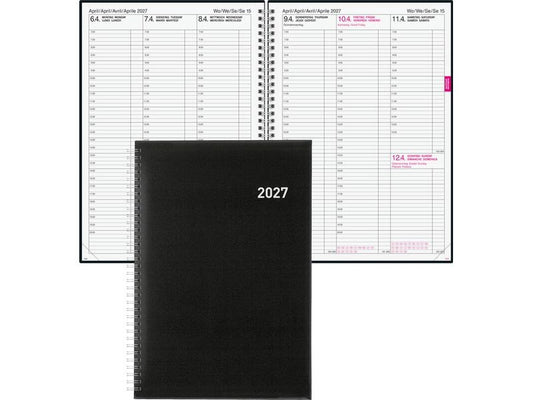 Biella | Geschäftsagenda 2027 Quarta | 21 x 29.7 cm, 144 Seiten, 1 Wo auf 2 S.