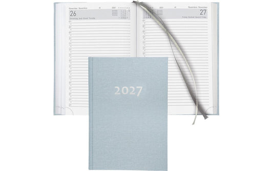 Biella | Geschäftsagenda 2027 Execut. h-blau | 14.5 x 20.5 cm, 420 Seiten, 1 Tag pro S.