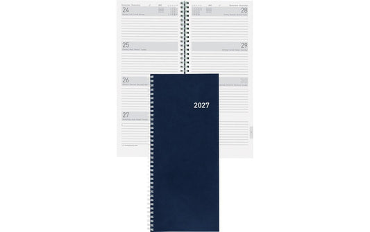 Biella | Geschäftsagenda 2027 Twist Wire-O | 13.5 x 31.5 cm, 168 Seiten, 3 1/2 Tag/S.