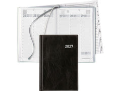 Biella | Geschäftsagenda Terminia PVC 2027 | schwarz, 1W/2S, 14,5 x 20,5 cm