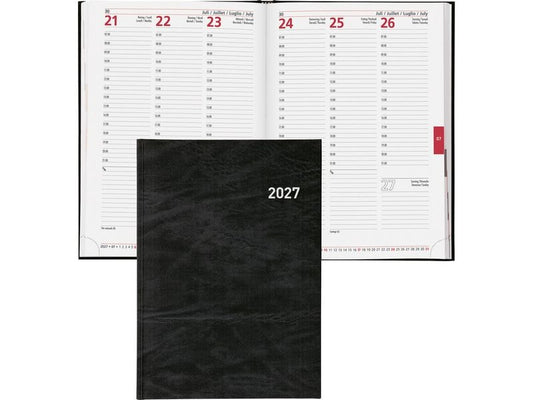Biella | Geschäftsagenda 2027 Registra 7 | 17.2 x 24 cm, 148 Seiten, 1 Wo auf 2 S.