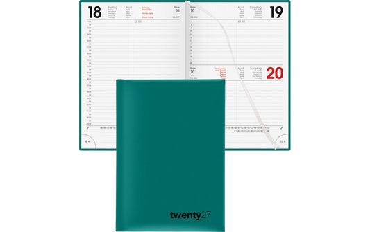 Biella | Geschäftsagenda Colourful 2027 | petrol, 1T/1S, 14.5x20.5 cm