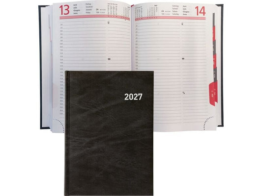 Biella | Geschäftsagenda 2027 Registra Plus | 14.5 x 20.5 cm, 420 Seiten, 1 Tag pro S.