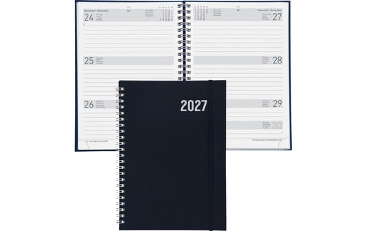 Biella | Geschäftsagenda Dispo Term Savanna | d-blau, o-Wire, 2027, 1W/2S, 14.5x20.5 cm