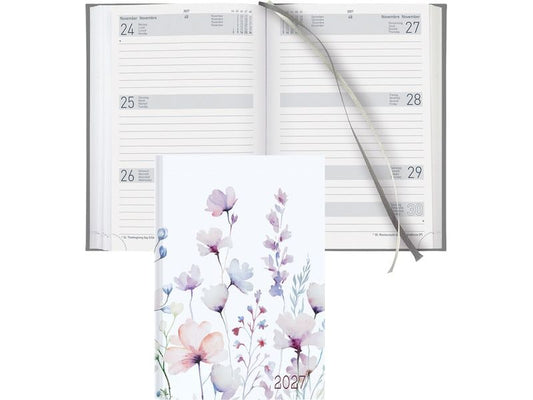 Biella | Geschäftsag. Dispo Term Wildflower | 2027, 1W/2S, 14.5x20.5 cm
