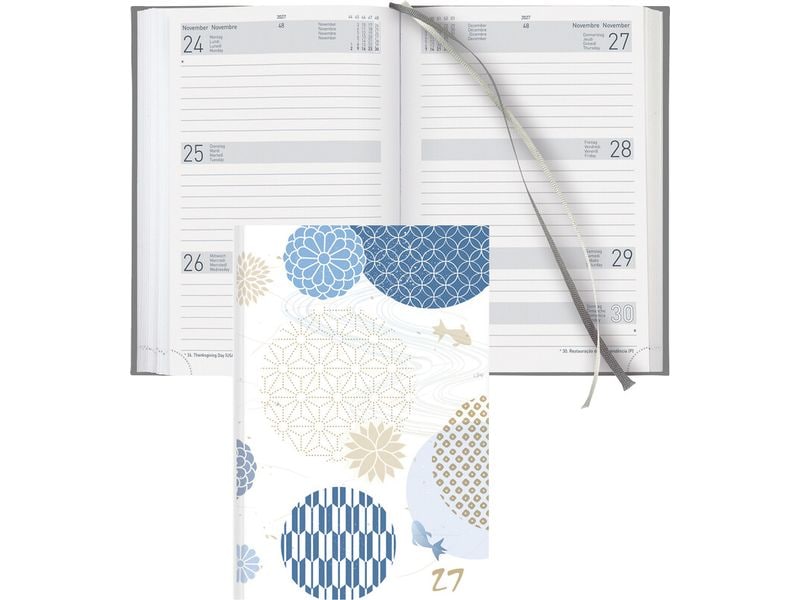Biella | Geschäftsagenda Dispo Term Japanese | 2027, 1W/2S, 14.5x20.5 cm
