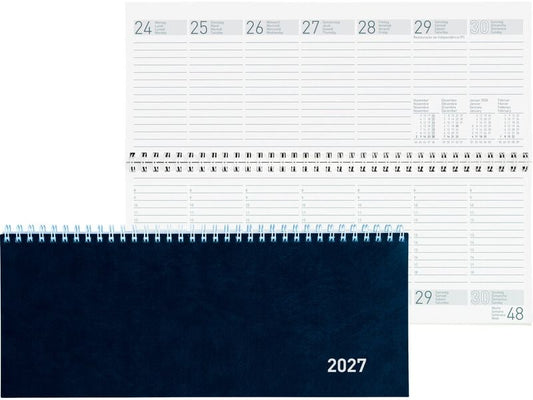 Biella | Pultkalender 2027 Seplana | 29.8 x 11.7 cm, 128 Seiten, 1 Wo auf 2 Sei