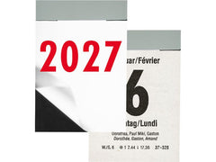 Biella | Tagesabreisskalender 2027 | 4 x 5.9 cm, hoch, 390 Blatt