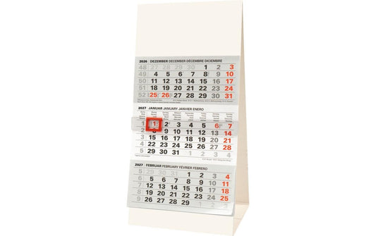 Biella | Pultkalender Desktop Peak 2027 | 3M/1S, 9,7 x 12 cm