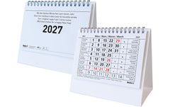 Biella | Pultkalender 2027 Desktop Basic | 14.8 x 10.5 cm, 1 Monat pro Seite