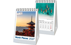 Biella | Pultkal. 2027 Desktop World Places | 14.8 x 10.5 cm, 1 Monat pro Seite