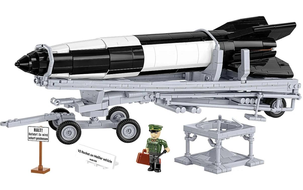 V2 Rakete mit Meillerwagen